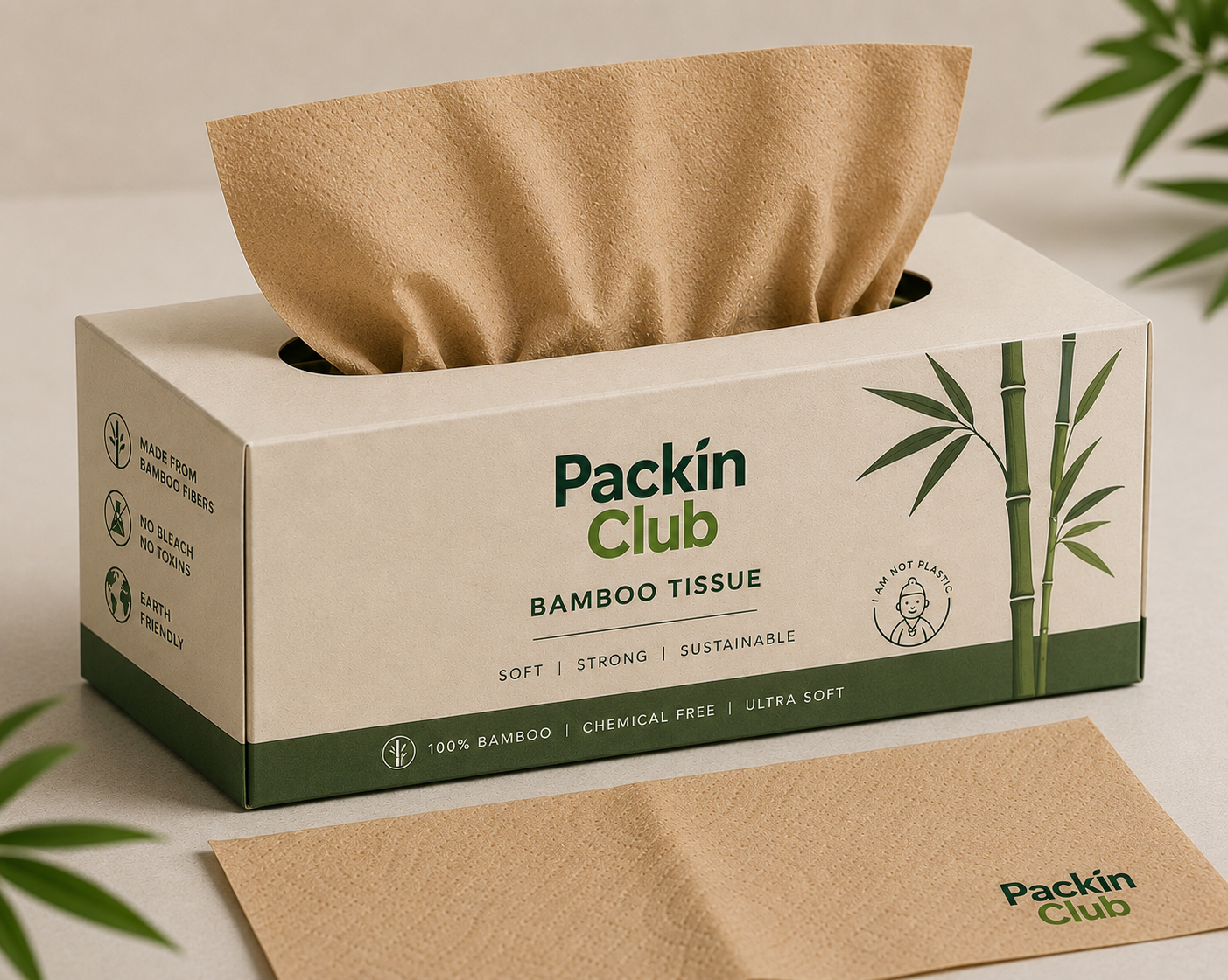 Compostable Bamboo Tissue