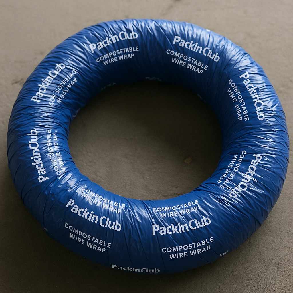 Compostable Electrical Wire Packaging Wrap — compostable packaging by Packin Club