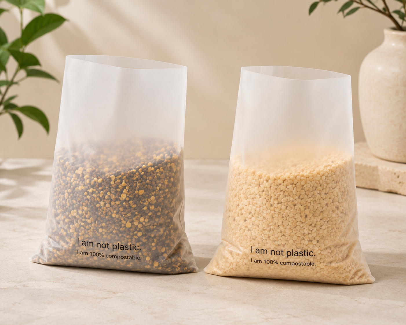 Compostable Pouches — compostable packaging by Packin Club