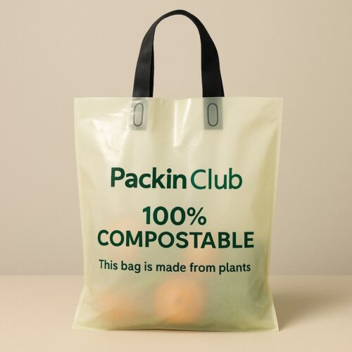 Compostable Loop Handle Bags for Retail & Premium Packaging