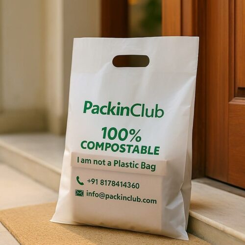 Compostable D-Cut Shopping Bags - Image 12