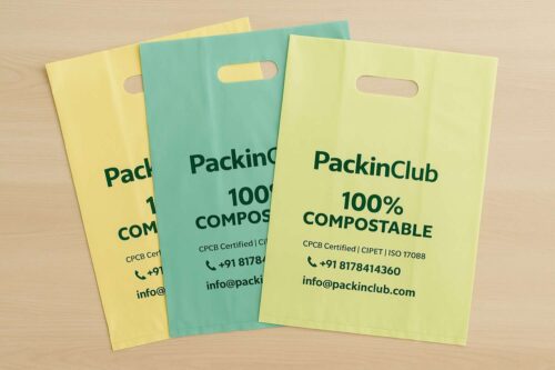 Compostable D-Cut Shopping Bags - Image 9