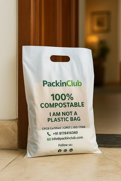 Compostable D-Cut Shopping Bags - Image 7